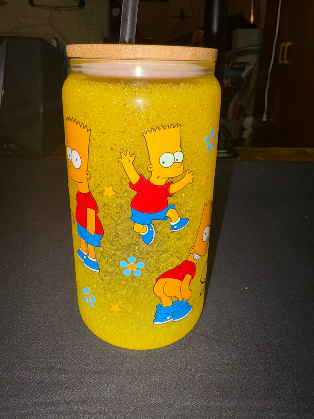 simpsons snowglobe tumbler