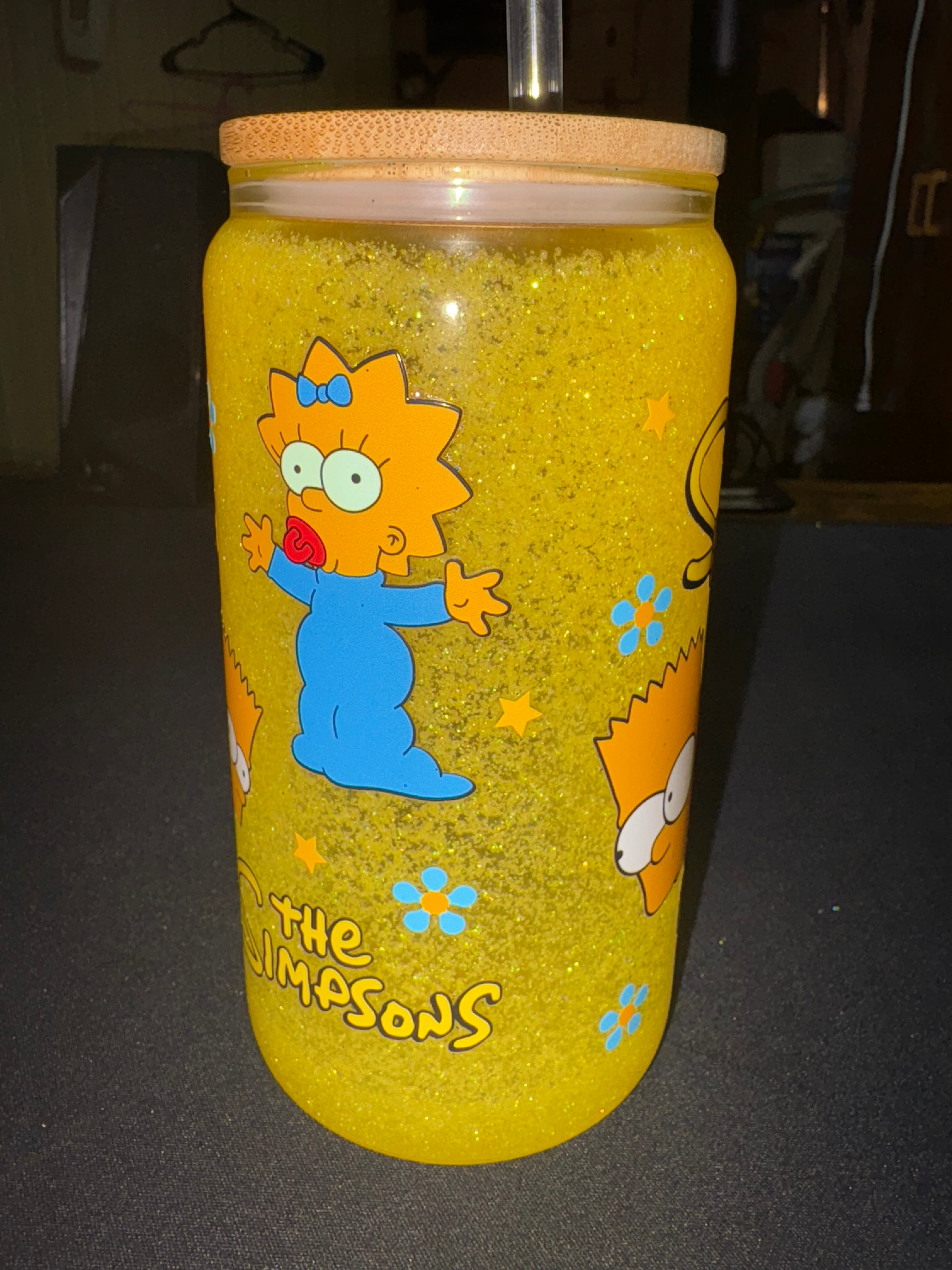 simpsons snowglobe tumbler